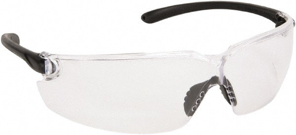 MCR Safety BL110 Safety Glasses Scratch-Resistant, Polycarbonate, Clear Lenses, Frameless