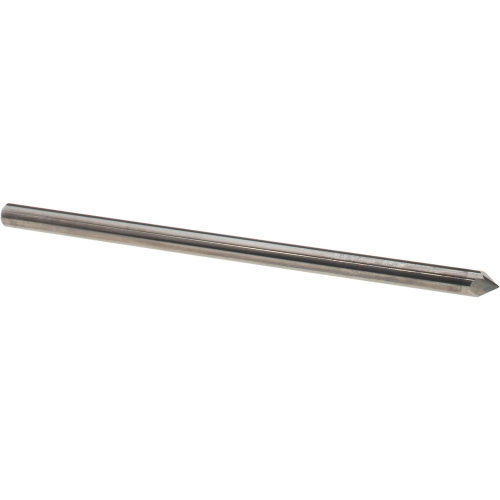 Harvey Tool 986945 Chamfer Mill 3/16" Dia, 3/16" Shank Dia, 90 deg, 2 Flute, Solid Carbide, Single End