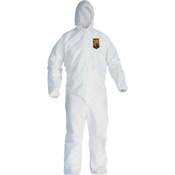 KleenGuard 41507 Disposable Coveralls Size 2X-Large, Film Laminate, Zipper Closure