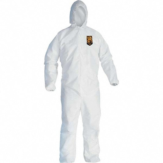 KleenGuard 41507 Disposable Coveralls Size 2X-Large, Film Laminate, Zipper Closure