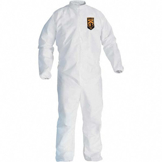 KleenGuard 41494 Disposable Coveralls Size X-Large, Film Laminate, Zipper Closure