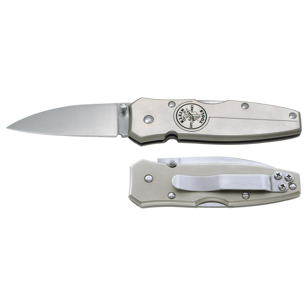Klein Tools 44001 2-1/2" Blade, 6" OAL, Drop Point Folding Knife