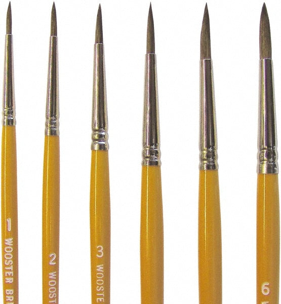 Wooster Brush F1628-#5 Artist Brush #5 Industry Size, 1/4" Wide, Camel Hair