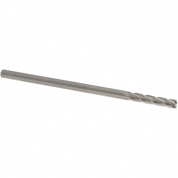 OSG 484-1876 Square End Mill 3/16'' Dia, 1'' LOC, 3/16'' Shank Dia, 4'' OAL, 4 Flutes, Solid Carbide