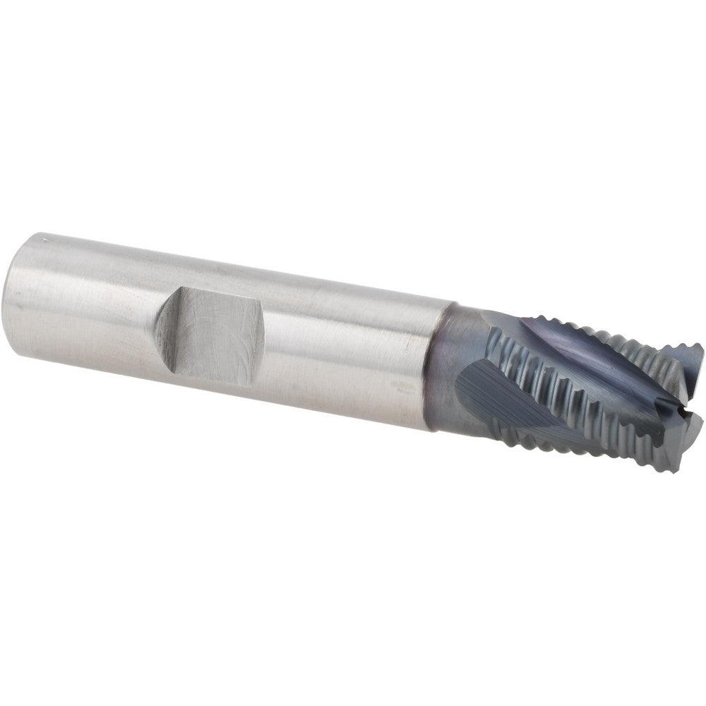 Hertel 44838555 Roughing End Mill 1/2" Dia, 4 Flute, Fine Pitch, Single End, Cobalt