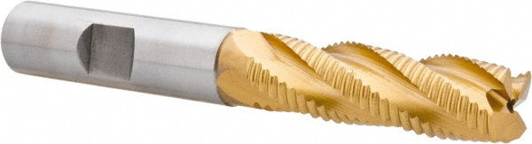 Hertel 44838654 Roughing End Mill 1/2" Dia, 4 Flute, Fine Pitch, Single End, Cobalt