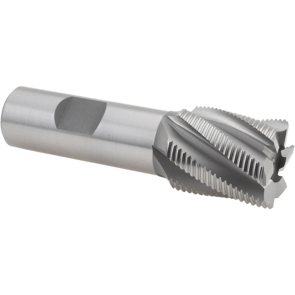 Hertel 44838738 Roughing End Mill 1" Dia, 6 Flute, Fine Pitch, Single End, Cobalt
