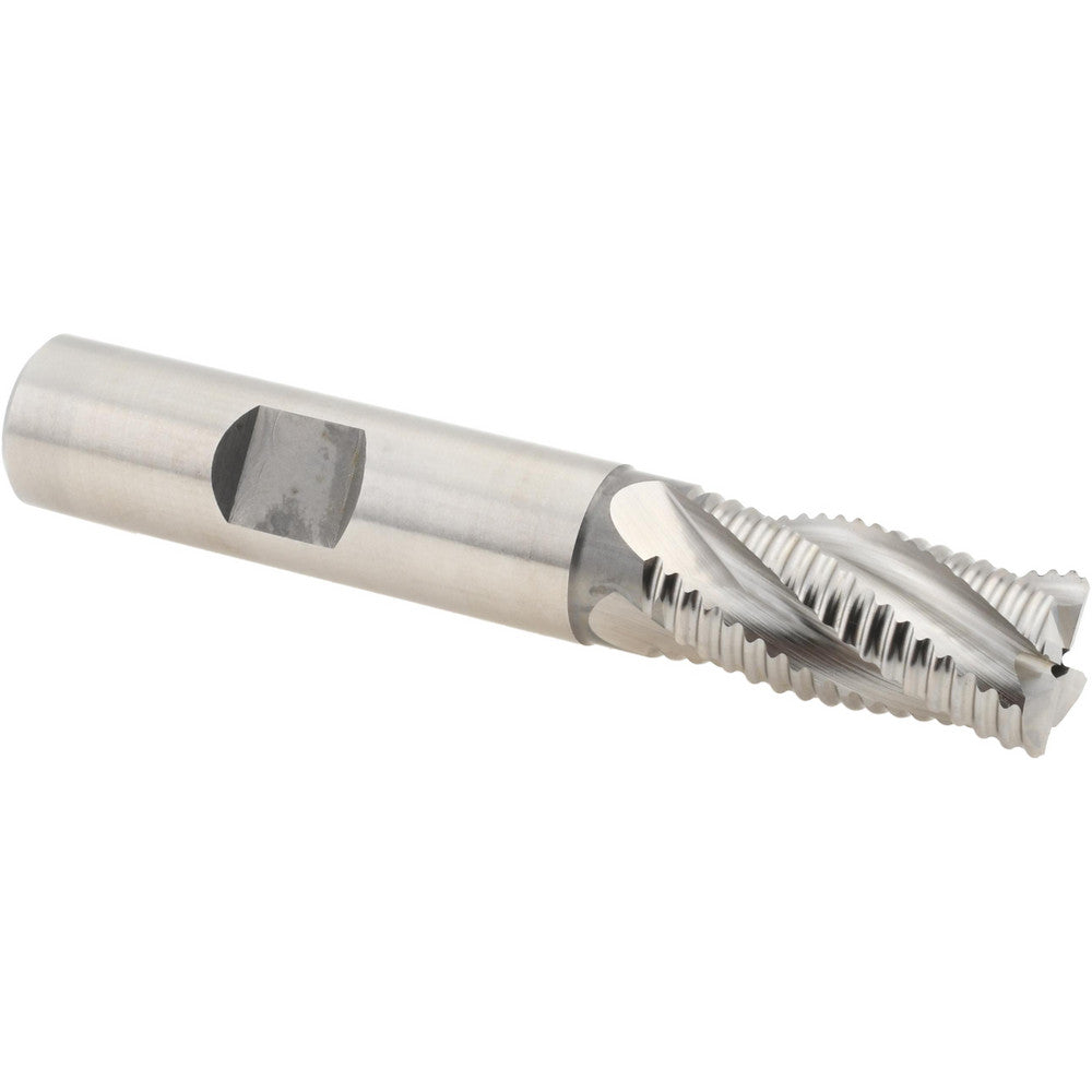 Hertel 44838803 Roughing End Mill 1/2" Dia, 4 Flute, Fine Pitch, Single End, Cobalt