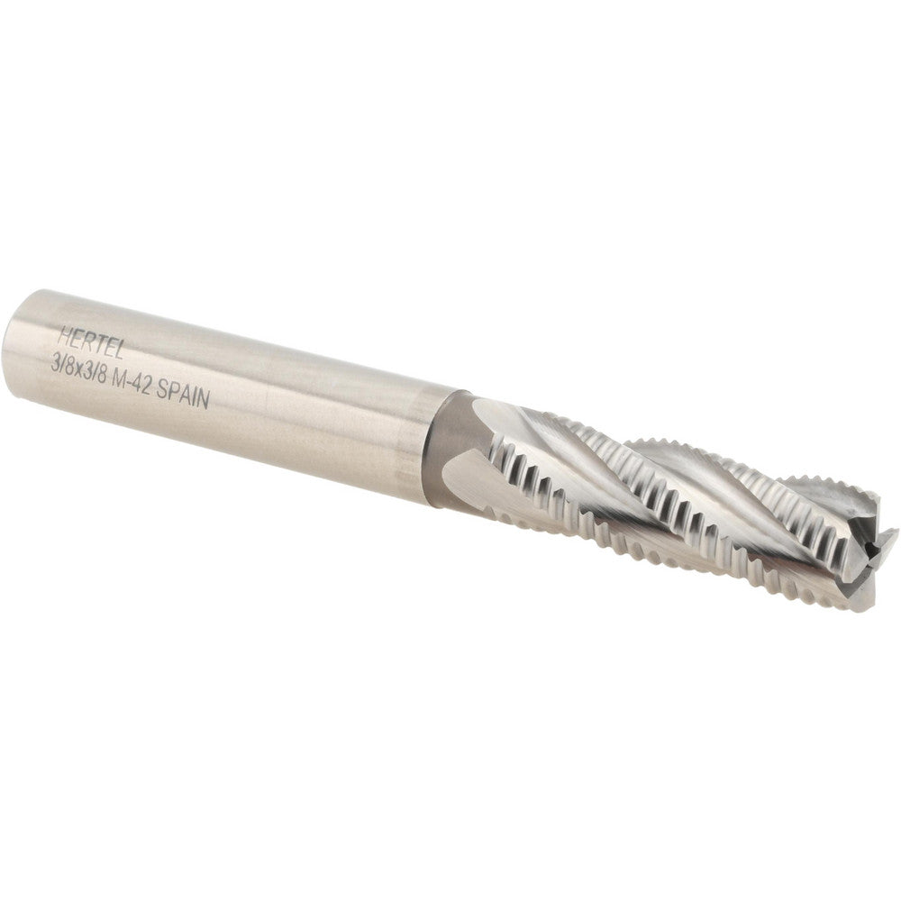Hertel 44838837 Roughing End Mill 3/8" Dia, 4 Flute, Fine Pitch, Single End, Cobalt