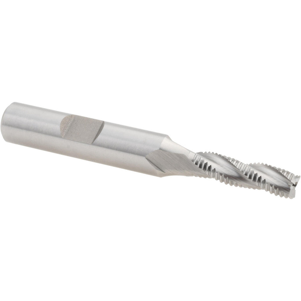 Hertel 44838860 Roughing End Mill 1/4" Dia, 3 Flute, Fine Pitch, Single End, Cobalt