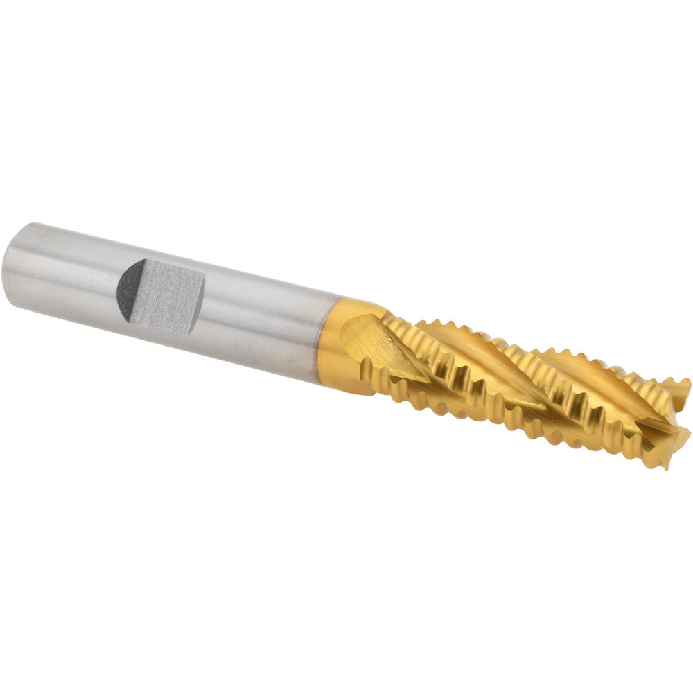 Hertel 44839074 Roughing End Mill 3/8" Dia, 4 Flute, Coarse Pitch, Single End, Cobalt