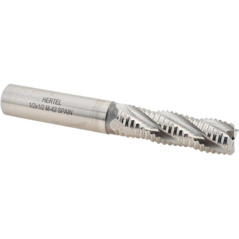Hertel 44839405 Roughing End Mill 1/2" Dia, 4 Flute, Coarse Pitch, Single End, Cobalt