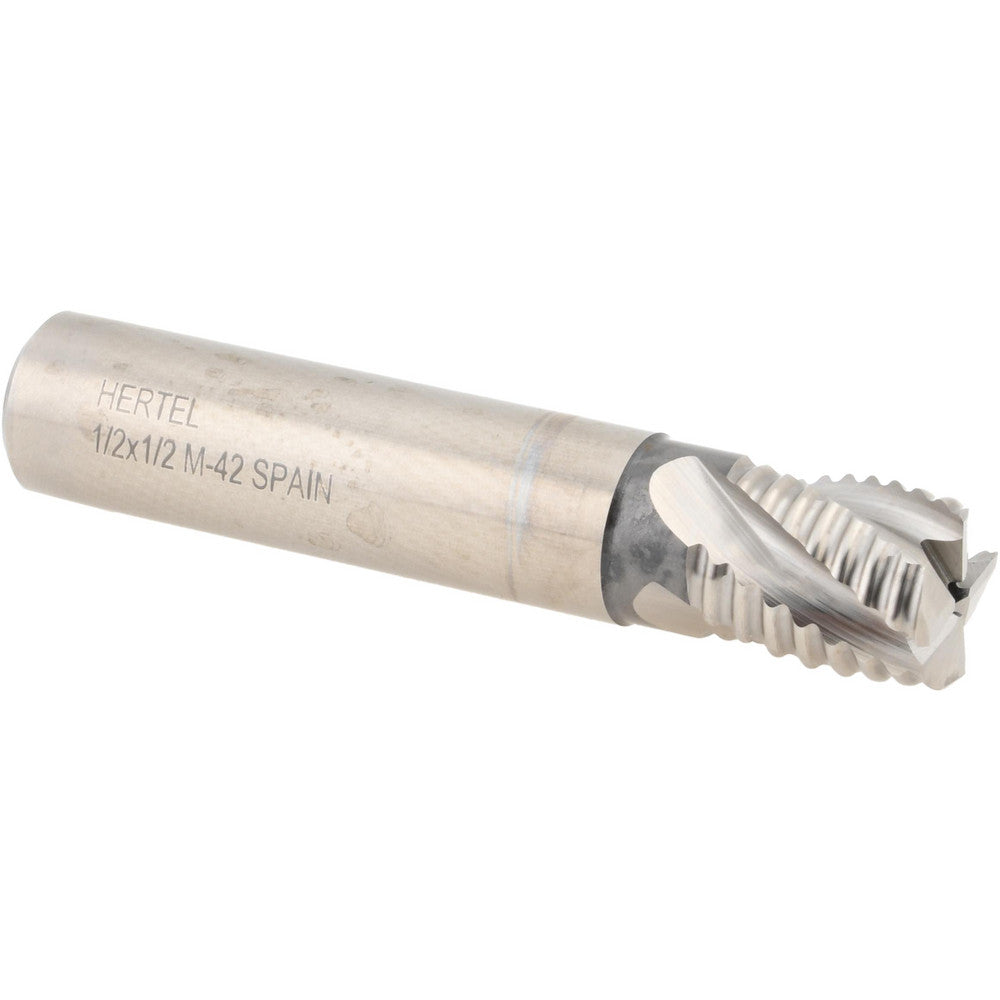 Hertel 44839421 Roughing End Mill 1/2" Dia, 4 Flute, Coarse Pitch, Single End, Cobalt