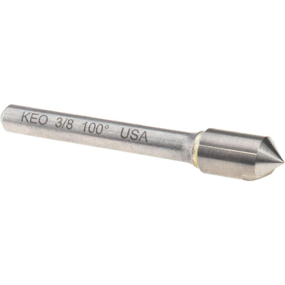 Keo 919-000-975 Countersink 3/8" Head Dia, 100.00 deg Included Angle, 1 Flute, Solid Carbide, Right Hand Cut