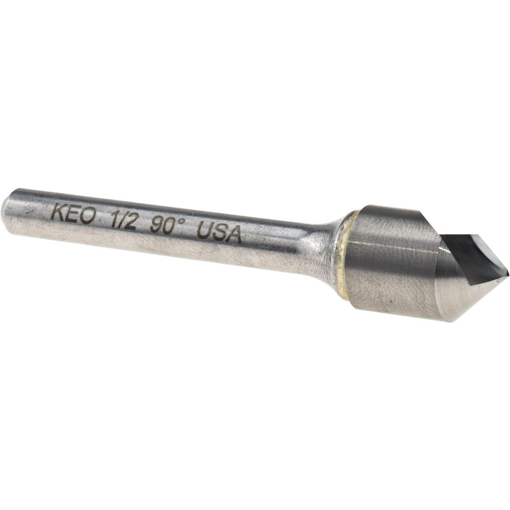 Keo 919-000-957 Countersink 1/2" Head Dia, 90.00 deg Included Angle, 1 Flute, Solid Carbide, Right Hand Cut