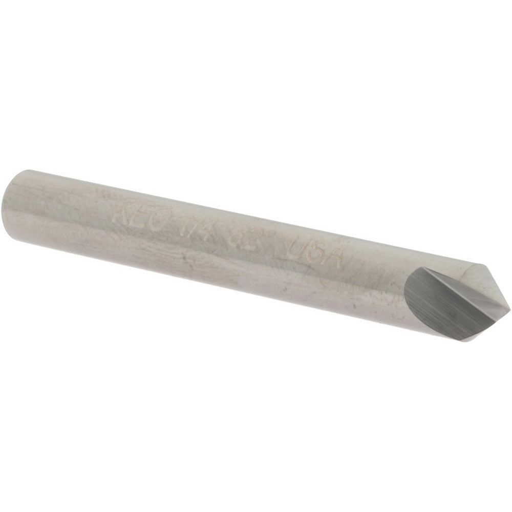 Keo 919-000-933 Countersink 1/4" Head Dia, 82.00 deg Included Angle, 1 Flute, Solid Carbide, Right Hand Cut