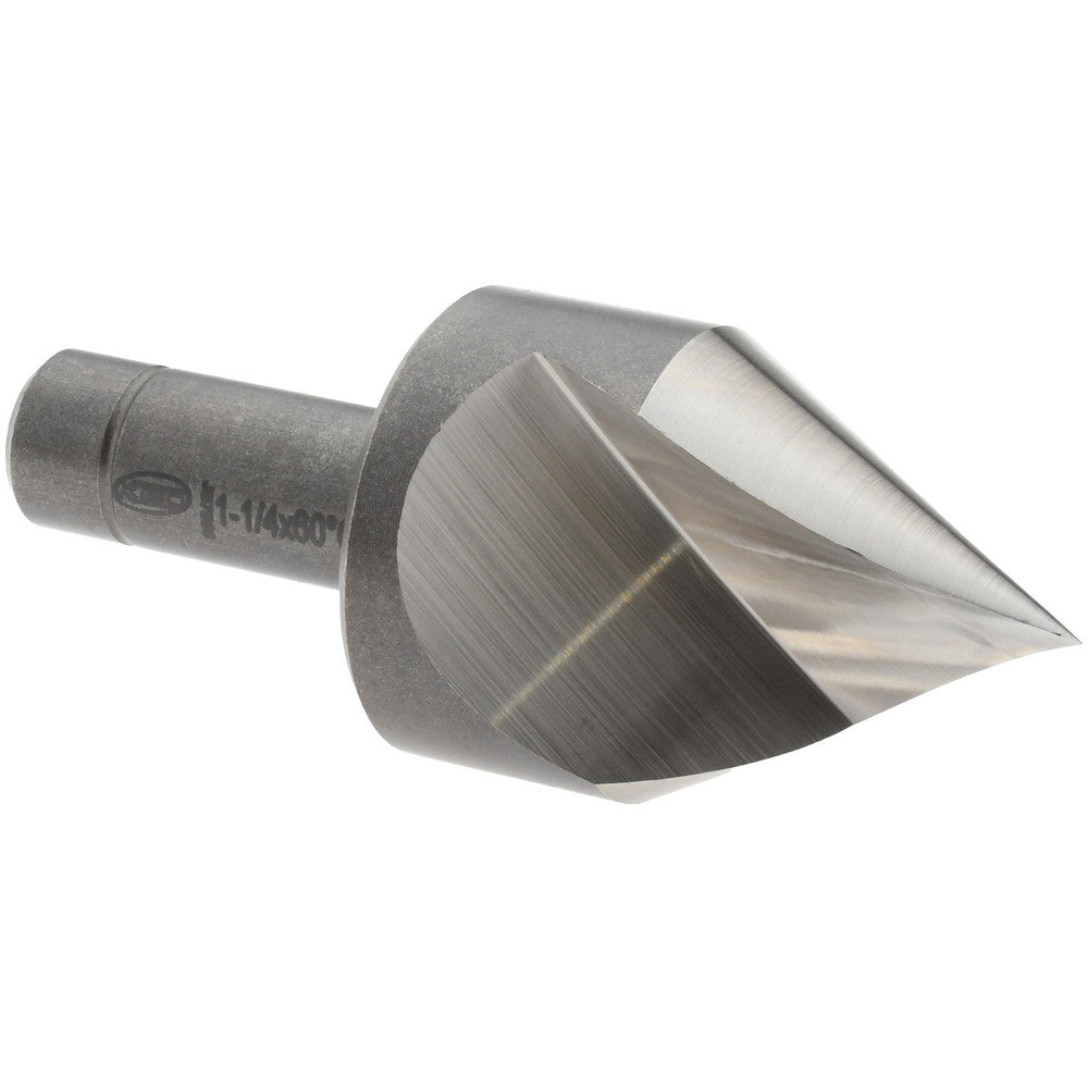 Keo 919-000-565 Countersink 1-1/4" Head Dia, 60.00 deg Included Angle, 1 Flute, Cobalt Steel, Right Hand Cut