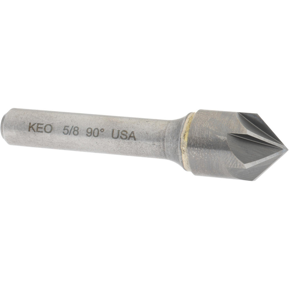 Keo 919-001-044 Countersink 5/8" Head Dia, 90.00 deg Included Angle, 6 Flute, Solid Carbide, Right Hand Cut