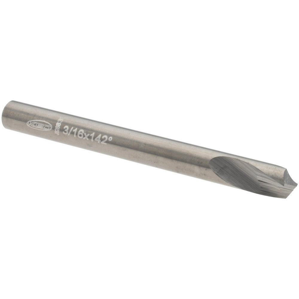 Keo 956-000-132 Spotting Drill 3/16" Dia, 142 &deg Point, 2" OAL, Solid Carbide