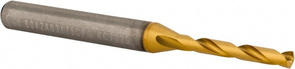 Kennametal 4150635 Jobber Length Drill Bit 1/8" (0.1250) Dia, 140 deg, Solid Carbide