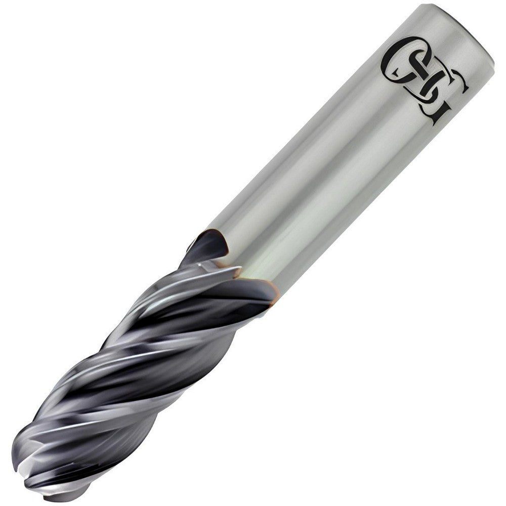 OSG VG441-5000-BN Ball End Mill 0.5" Dia, 1" LOC, 4 Flute, Solid Carbide