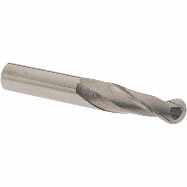 OSG 20100500 Ball End Mill 3/8" Dia, 1" LOC, 2 Flute, Solid Carbide
