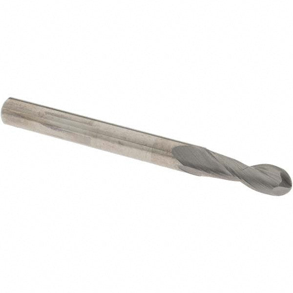 OSG 20100200 Ball End Mill 3/16" Dia, 9/16" LOC, 2 Flute, Solid Carbide