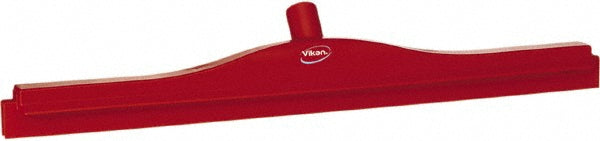 Vikan 77144 Hygienic Floor Squeegee w/replacement cassette, 23.6", Red