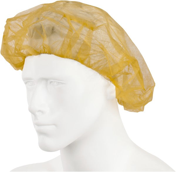 PRO-SAFE KM-110NWI-10-21-YELLOW Bouffant  Yellow,  Size 21 in