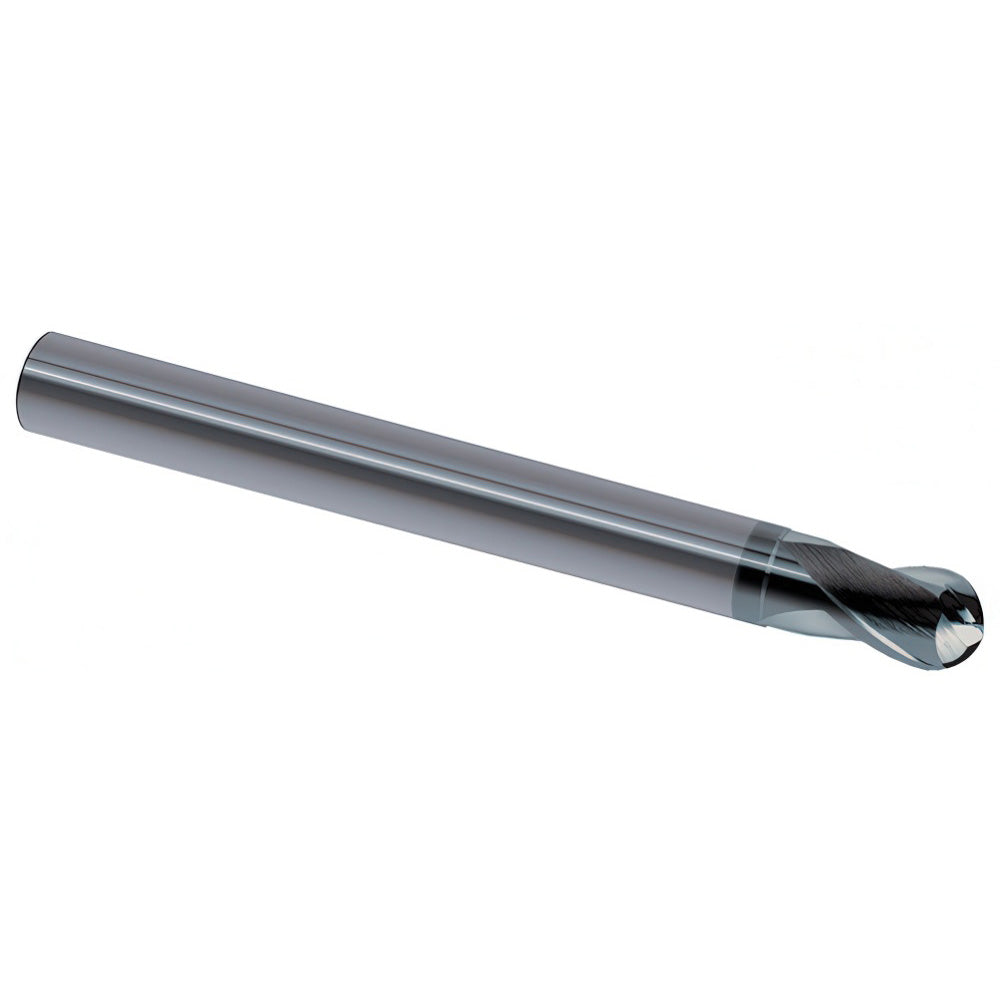 Kyocera SGS Precision Tools 93273 Ball End Mill 0.0625" Dia, 0.0625" LOC, 2 Flute, Solid Carbide