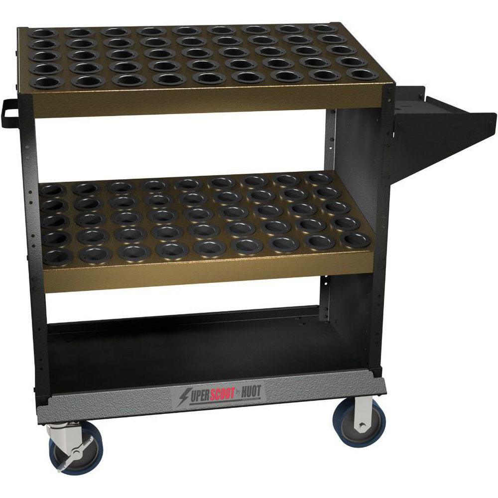 Huot 23970 90 Tool Capacity, HSK HSK63A Taper SuperScoot CNC Tool Cart