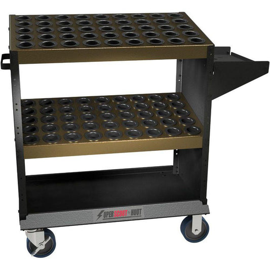 Huot 23970 90 Tool Capacity, HSK HSK63A Taper SuperScoot CNC Tool Cart