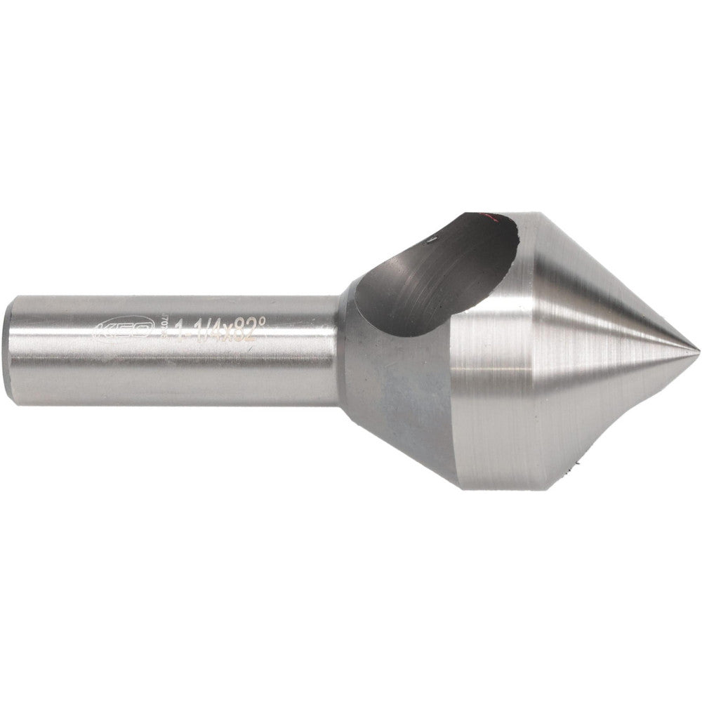 Keo 919-000-214 Countersink 1-1/4" Head Dia, 82.00 deg Included Angle, 0 Flute, Cobalt Steel, Right Hand Cut
