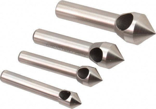 Keo 919-000-216 Countersink Set 4 Pc, 5/16 to 5/8" Head Dia, 82 &deg Included Angle