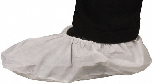 PRO-SAFE KM-SC-NWPI-AQ-2XL-WHITE Pack of 100 Size 2XL Laminated Polypropylene Non-Skid Shoe Covers