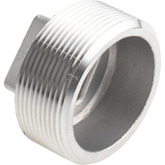 Value Collection 4SQ2 Pipe Square Head Plug 2" Fitting, 304 Stainless Steel