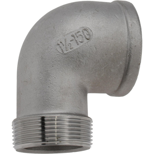 Value Collection 4SLB9011/2 Pipe 90 &deg Street Elbow 1-1/2" Fitting, 304 Stainless Steel