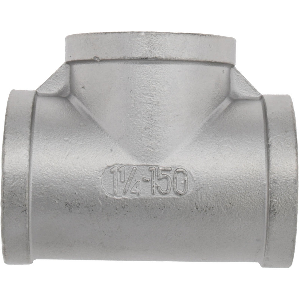 Value Collection 4TB11/4 Pipe Tee 1-1/4" Fitting, 304 Stainless Steel