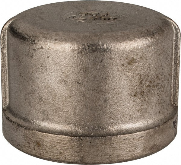 Merit Brass K416-24 Pipe End Cap 1-1/2", 304 Stainless Steel