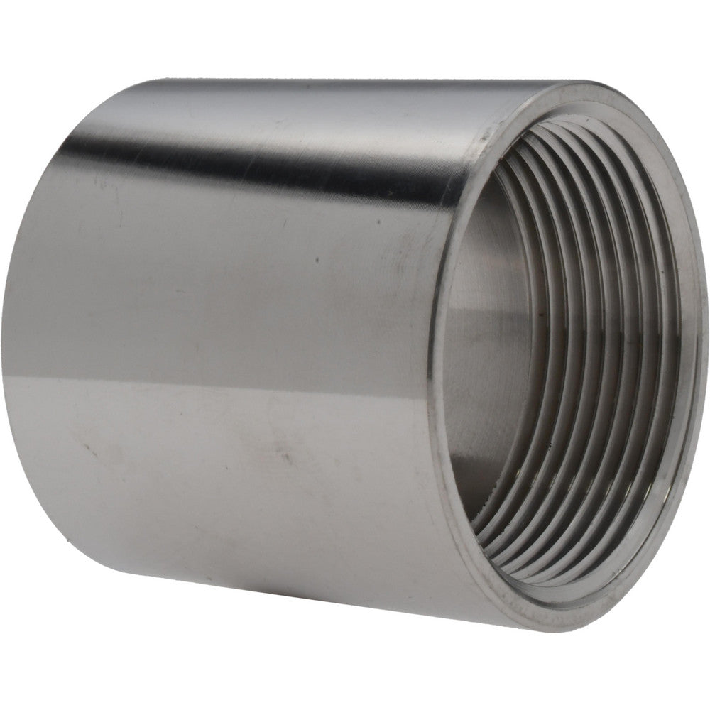 Value Collection 6SPU11/2 Pipe Coupling 1-1/2" Fitting, 316 Stainless Steel
