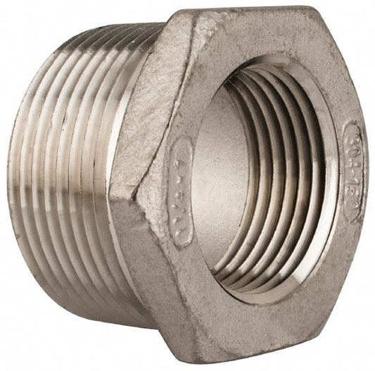 Merit Brass K414-2016 Pipe Bushing 1-1/4 x 1", 304 Stainless Steel