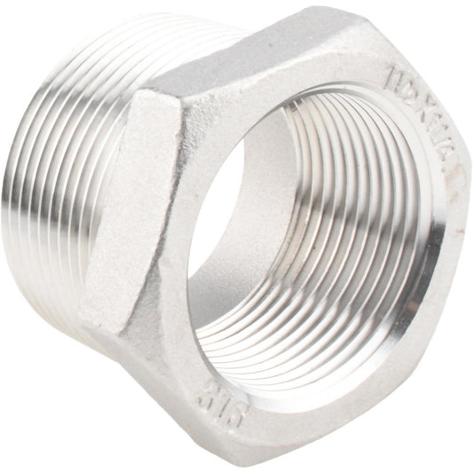 Value Collection 6HB11/2*11/4 Pipe Bushing 1-1/2 x 1-1/4" Fitting, 316 Stainless Steel