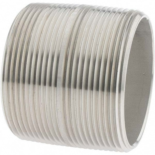 Value Collection 6BN2*2 Stainless Steel Pipe Nipple 2" Pipe, Grade 316 & 316L