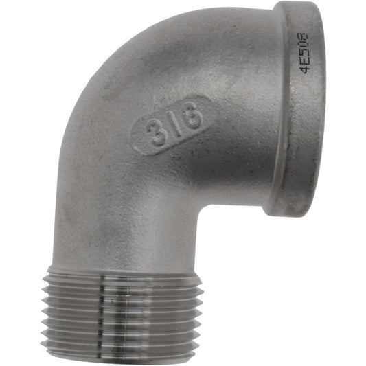 Value Collection 6SLB901 Pipe 90 &deg Street Elbow 1" Fitting, 316 Stainless Steel