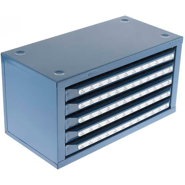 Huot 80395 Drill Bit Storage For Use With Wire Gauge Sizes  Material Steel  Number Of Drawers 5