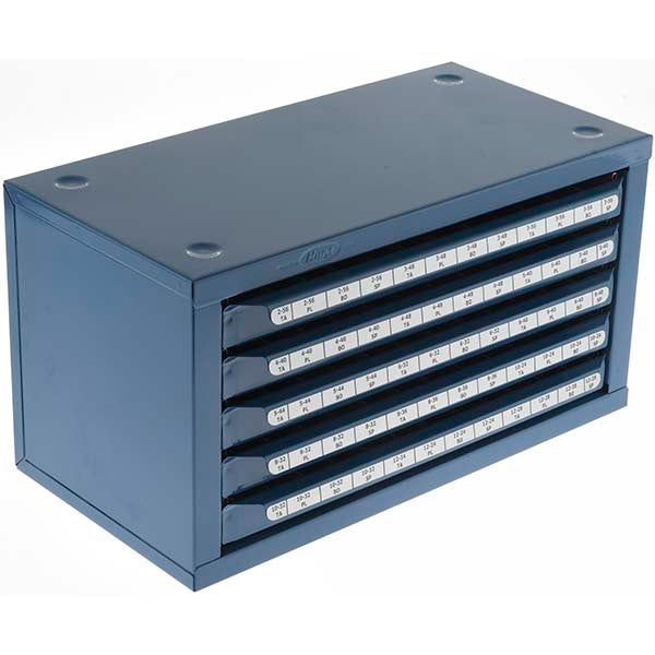 Huot 80371 5 Drawer, #2-56 to 12-28 Tap Storage