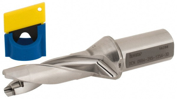 Iscar 3202590 Replaceable-Tip Drill 0.984 to 1.02" Dia, 2.95" Max Depth, 1-1/4" Weldon Flat Shank