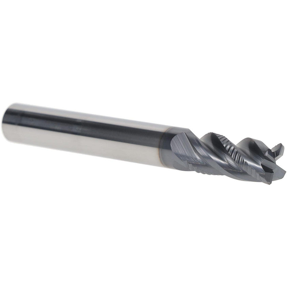Iscar 5622714 Roughing & Finishing End Mill 3/8" Dia, 4 Flute, Corner Chamfer End, Solid Carbide