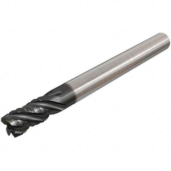 Iscar 5622310 Roughing End Mill 3/4" Dia, 4 Flute, Single End, Solid Carbide, Chipbreaker