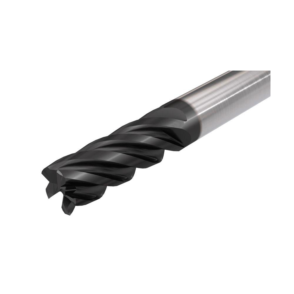 Iscar 5623211 Corner Radius End Mill 1/2" Dia, 1-1/4" LOC, 0.0600" Radius, 5 Flute, Solid Carbide